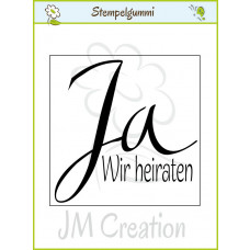 JM Creation - Ja wir heiraten - Clear Stamp